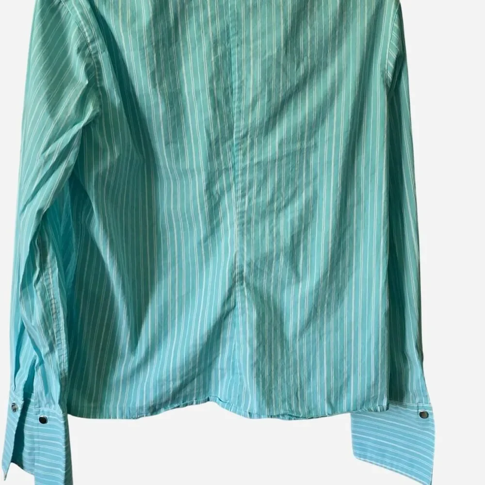 Michael Kors Women's Blue Striped Blouse